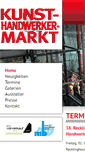 Mobile Screenshot of kunstmarkt-recklinghausen.de